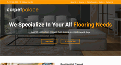 Desktop Screenshot of carpetpalaceusa.com