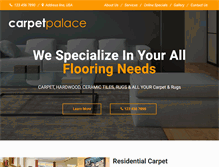 Tablet Screenshot of carpetpalaceusa.com